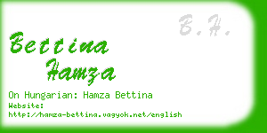 bettina hamza business card